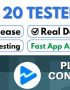 20 device active tester for play store closed testing