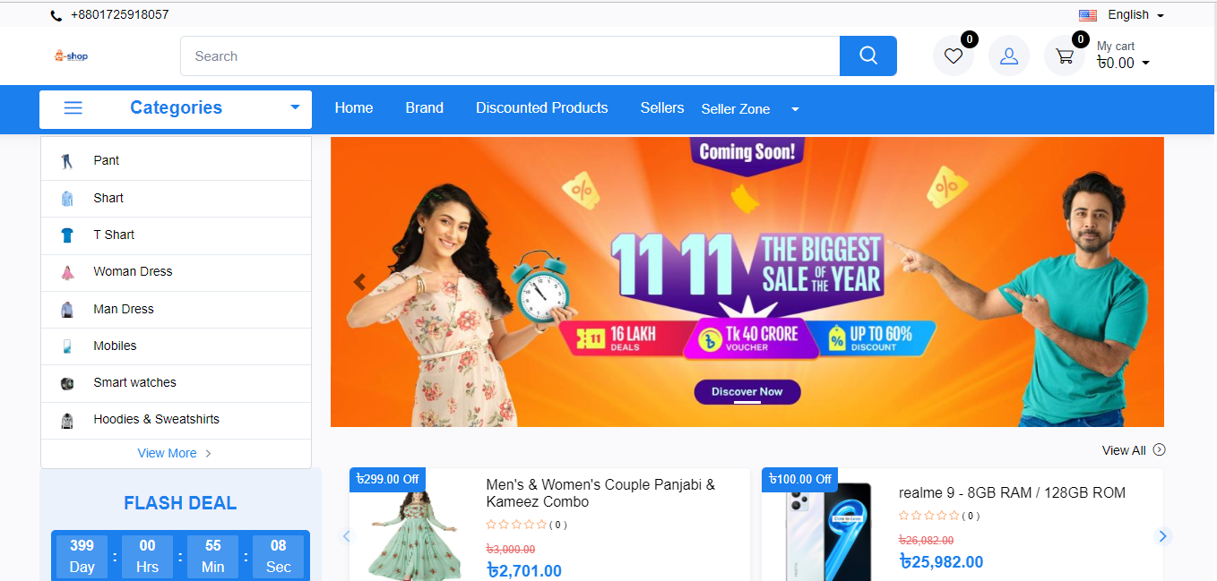 Ecommerce Website (Single & Multi-Vendor) With Laravel Admin Panel Ecommerce Website (Single & Multi-Vendor) With Laravel Admin Panel